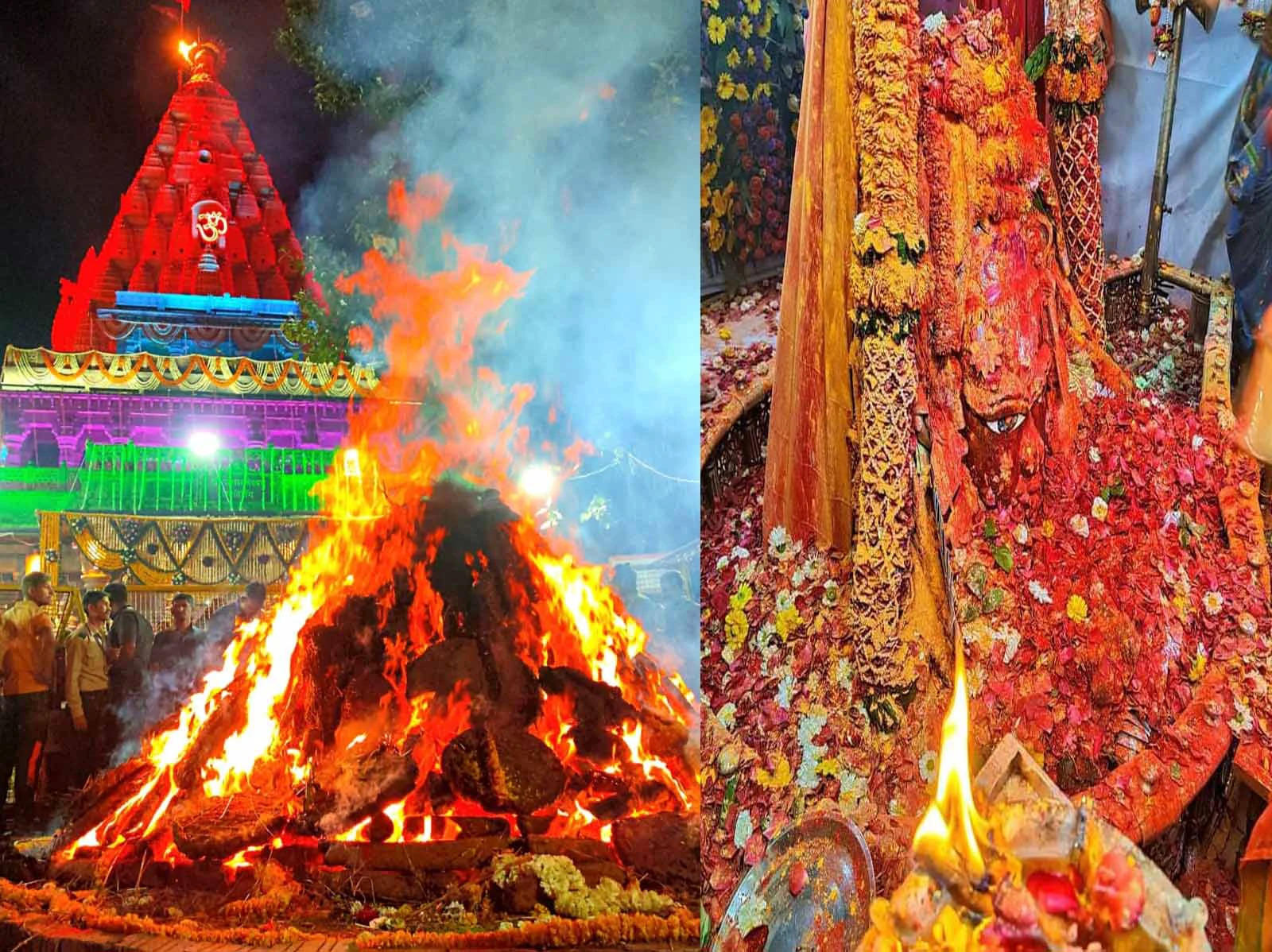 Ujjain: भगवान महाकाल मंदिर परिसर में किया गया होलिका दहन, भक्तों ने उड़ाया रंग-गुलाल