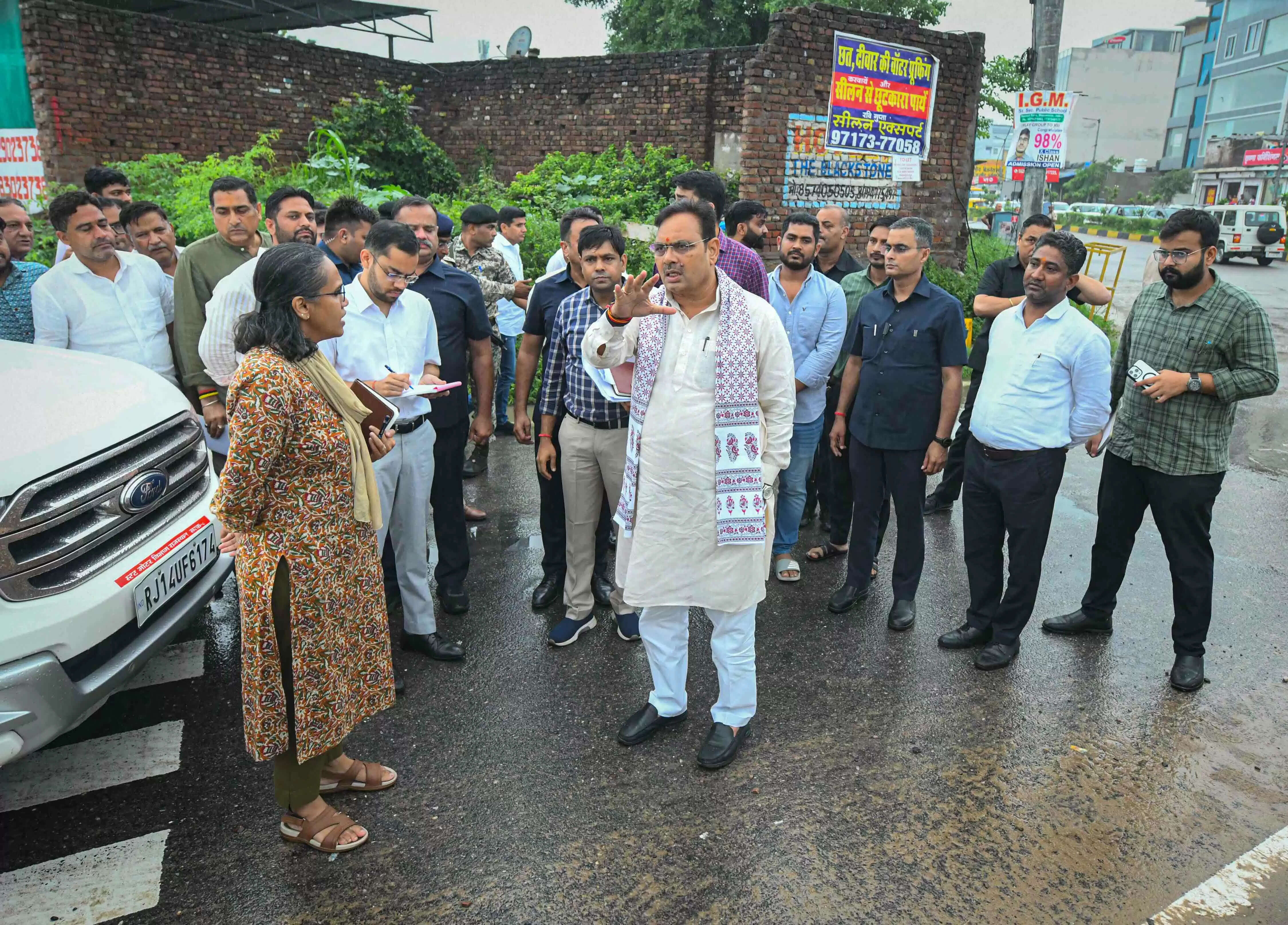 Rajasthan News: सीएम भजनलाल शर्मा ने जयपुर शहर का किया निरीक्षण, बारिश से उत्पन्न स्थिति का लिया जायजा