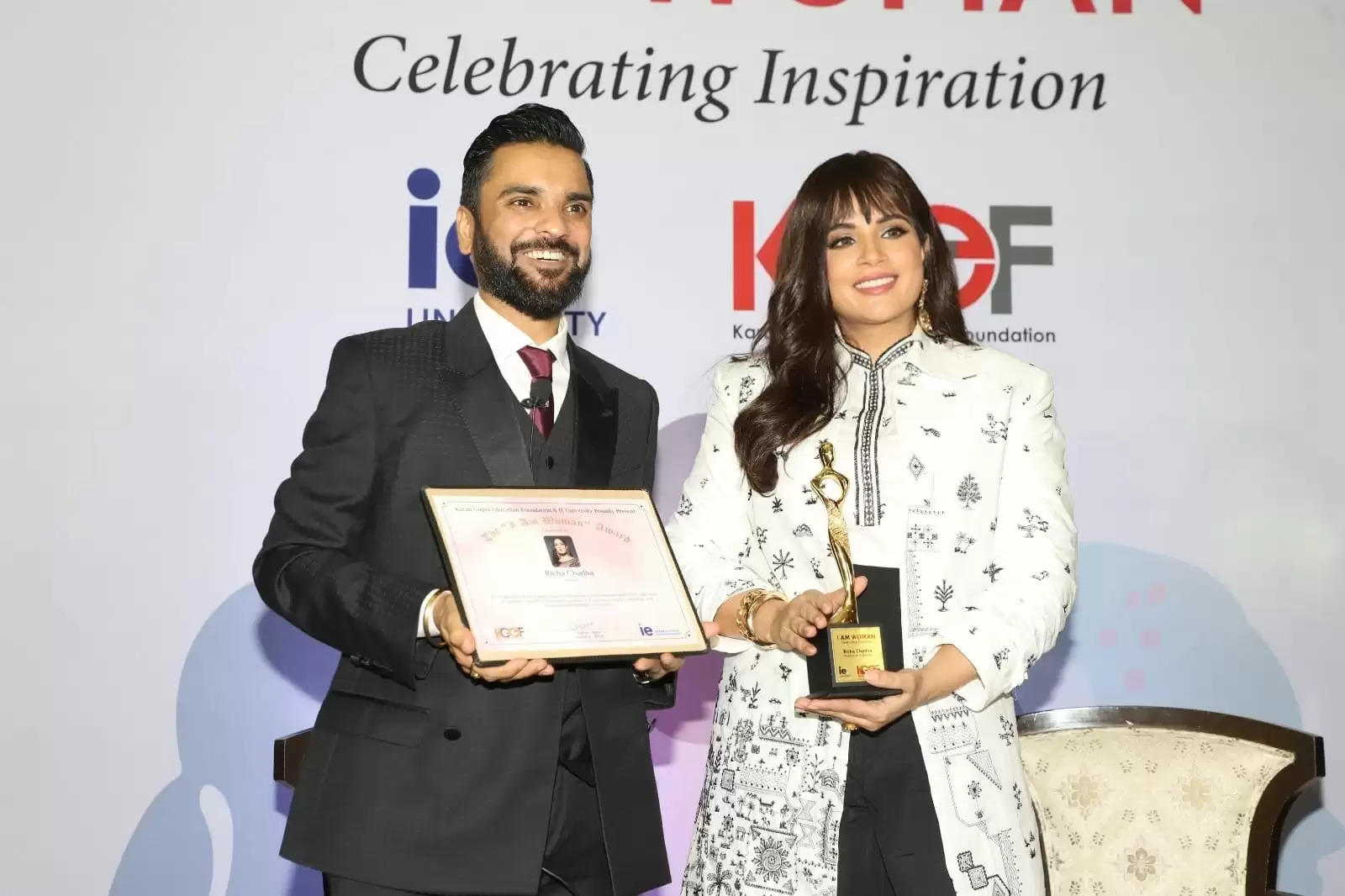 Actor-Activist Richa Chadha Celebrates Womanhood at the "I Am Woman" Awards