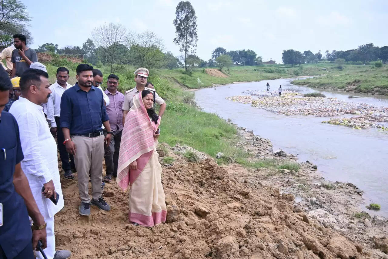 CG News: मंत्री लक्ष्मी राजवाड़े ने गोबरी नाला पर अस्थायी रपटा निर्माण कार्य का किया निरीक्षण, कार्य की प्रगति देखी