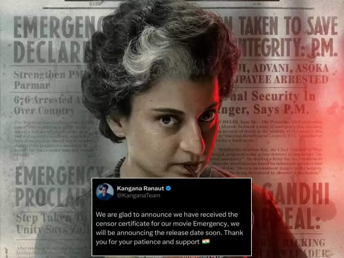 Kangana Ranaut’s Emergency receives censor certificate