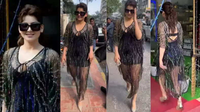 Urvashi Rautela Gets Spotted In A Never Seen Before Look, Shines Bright In Bling Empire's Transparent Outfit Worth 15K