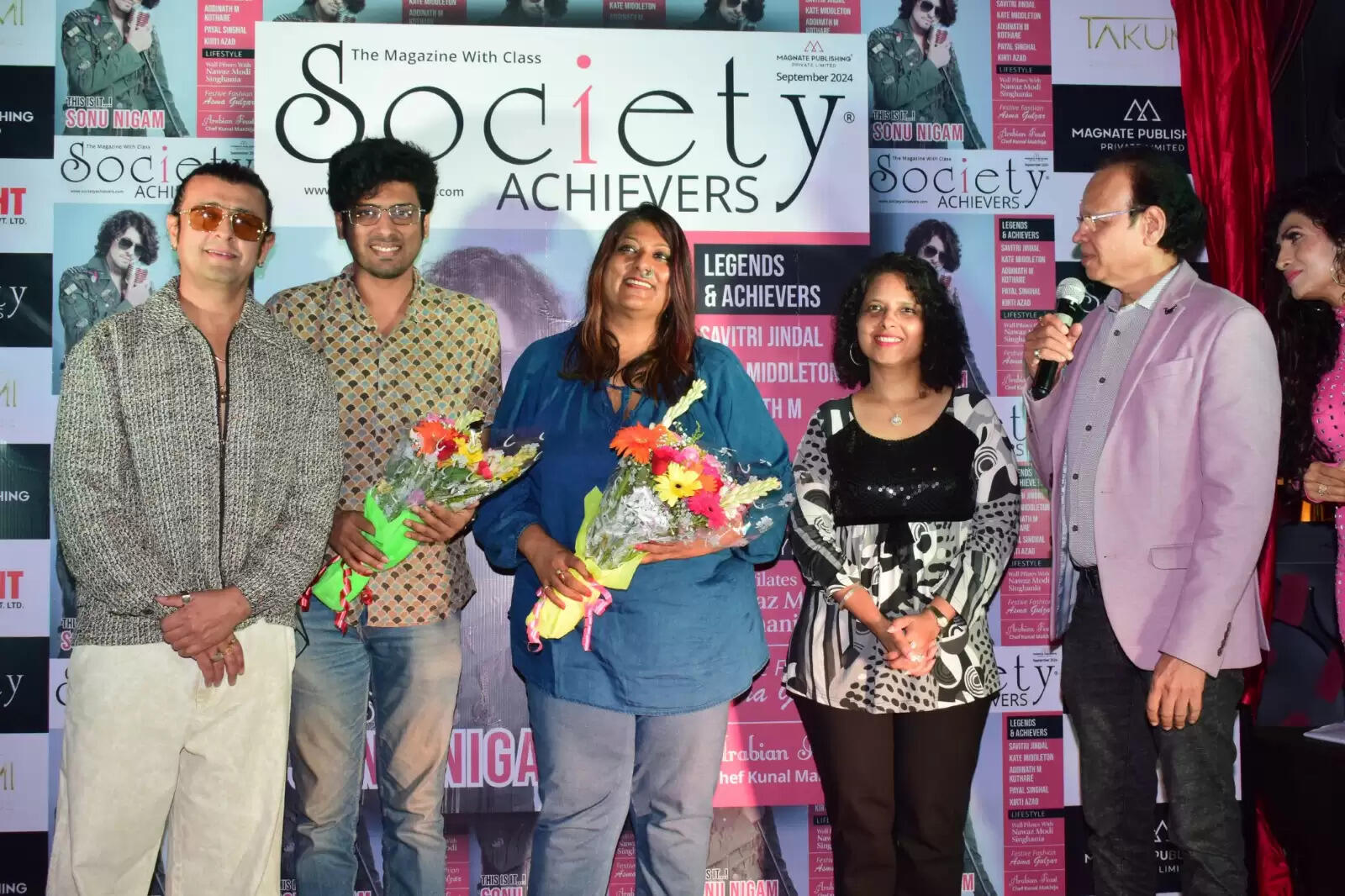 Padma Shri Sonu Nigam Unveils Latest 'Society Achievers' Magazine Cover